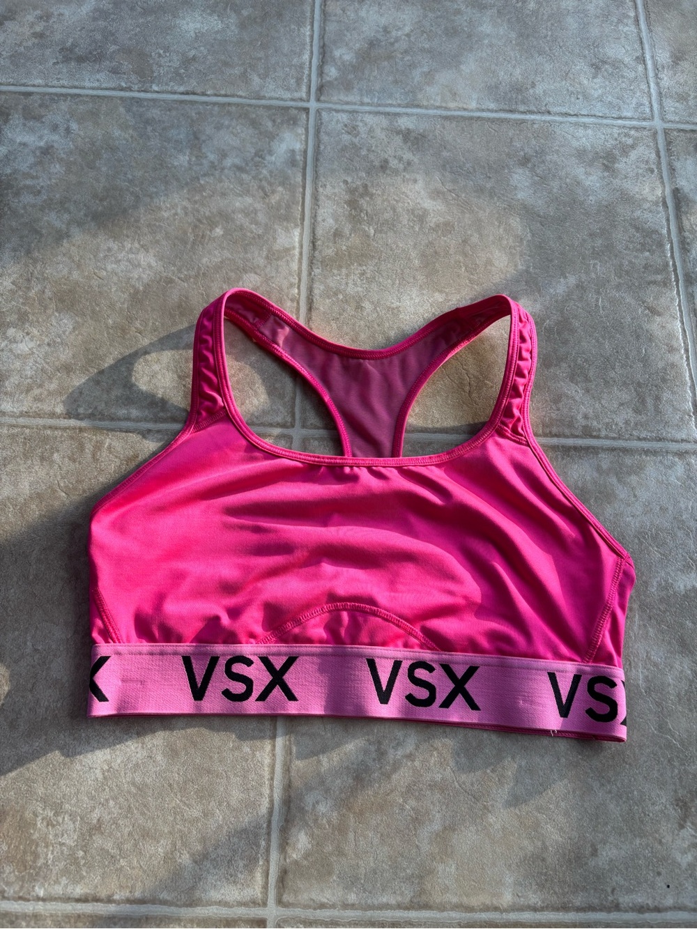 VSX Hot Pink Racerback Support Sports Bra